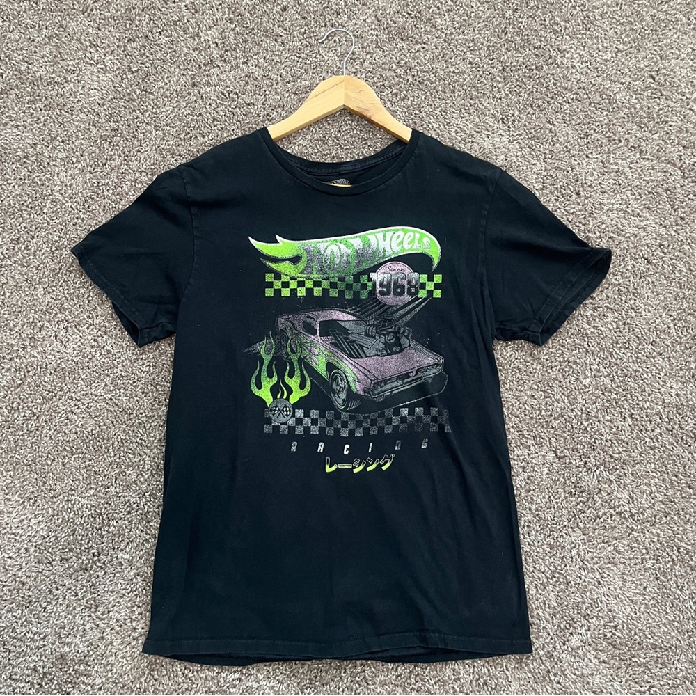 Black Hot Wheels Racing T-Shirt